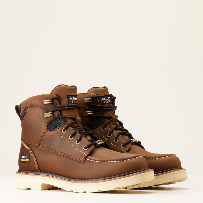 ARIAT MEN&#39;S REBAR LIFT 6&quot; WATERPROOF WORK BOOT