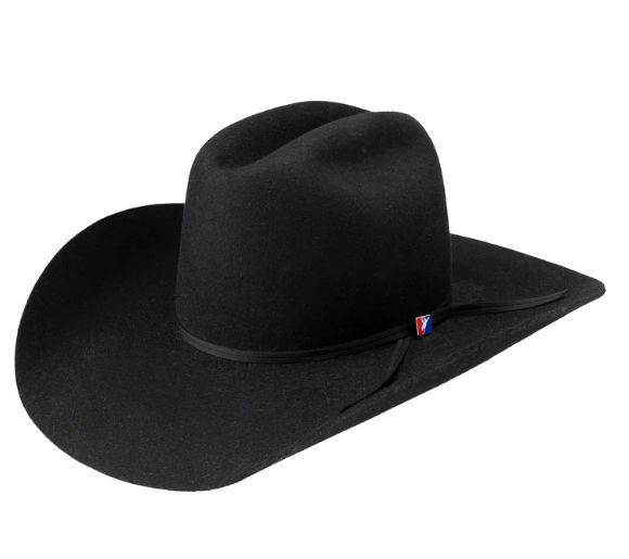 RESISTOL 4X STATLER BLACK WOOL BLEND FELT HAT