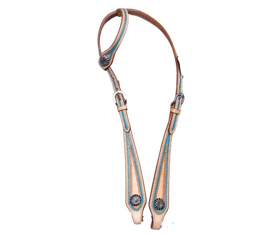 BUFFALO LEATHER OF THE ROCKIES ONE EAR HEADSTALL