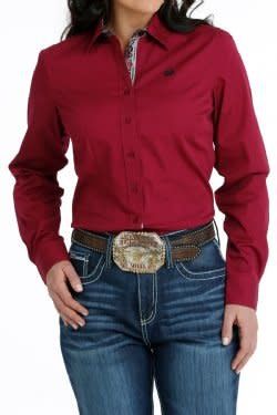 SOLID BUTTON DOWN WESTERN SHIRT
