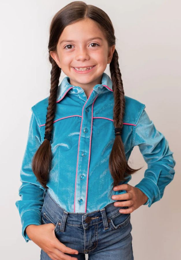 RANCH DRESS&#39;N YOUTH ISLAND VELVET PERFORMANCE SHIRT