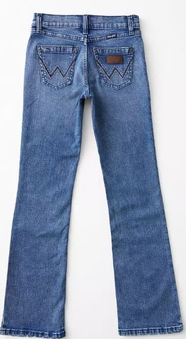 WRANGLER GIRL&#39;S MID-RISE BOOT STRETCH JEANS IN NEALY