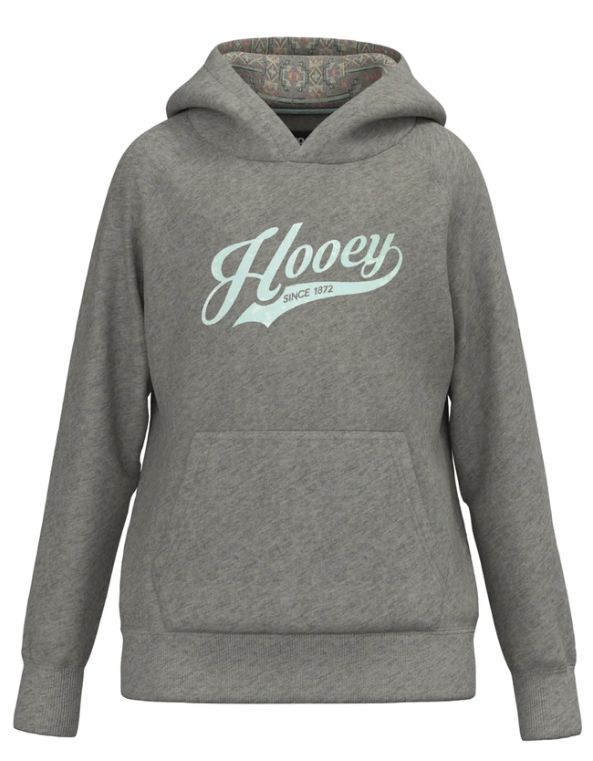 HOOEY GIRL&#39;S &quot;TULANE&quot; HEATHER GRAY HOODY