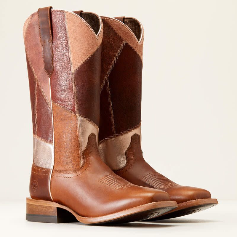 ARIAT WOMEN&#39;S FRONTIER PATCHWORK WESTERN BOOTS