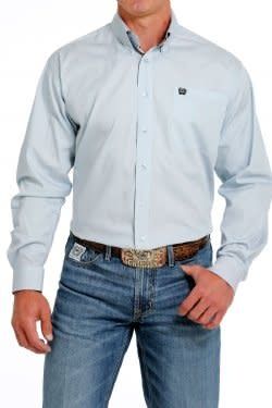 CINCH MEN&#39;S SOLID BUTTON-DOWN SHIRT - LIGHT BLUE
