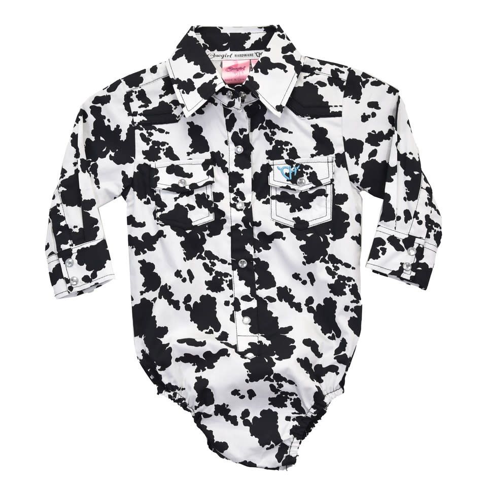 COWGIRL HARDWARE INFANT ALL OVER COWPRINT ROMPER