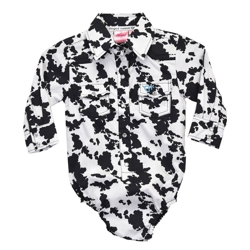 COWGIRL HARDWARE INFANT ALL OVER COWPRINT ROMPER
