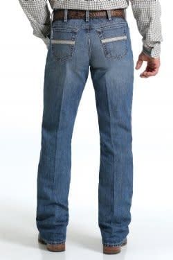 CINCH MEN&#39;S RELAXED FIT WHITE LABEL MEDIUM STONEWASH JEANS