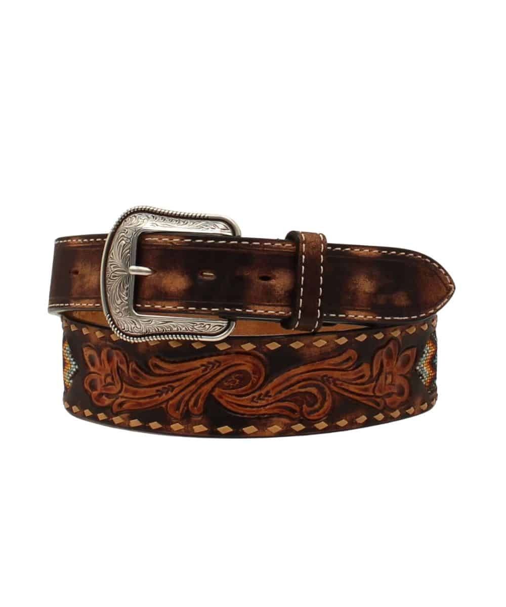 3D FLORAL &amp; BEADED SOUTHWEST BELT