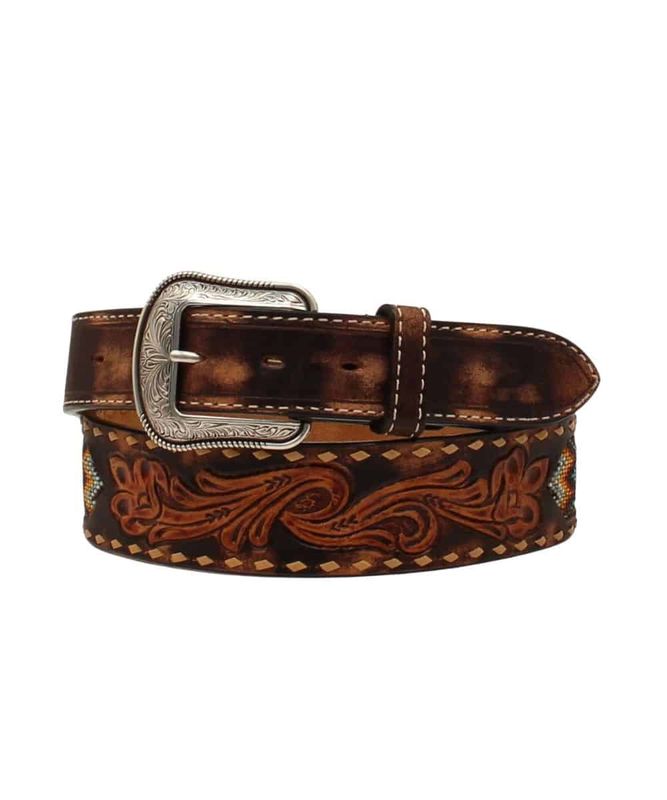 3D FLORAL &amp; BEADED SOUTHWEST BELT
