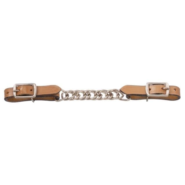 ROYAL KING FLAT LEATHER CURB CHAIN