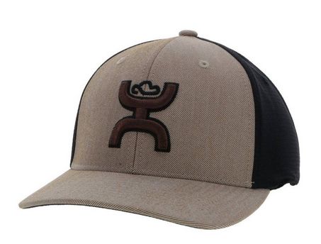 HOOEY &quot;ASH&quot; TAN/BLACK FLEXFIT HAT