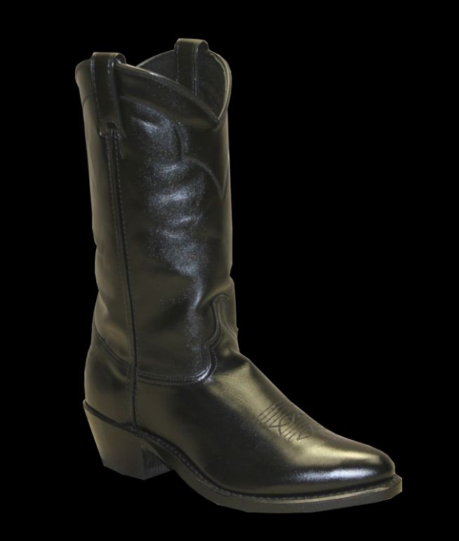 ABILENE MEN&#39;S 12&quot; BLACK COWHIDE ROUND TOE BOOTS