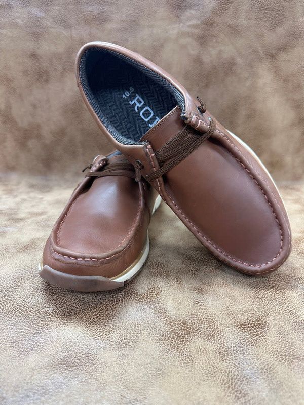 ROPER MEN&#39;S &quot;LLOYD&quot; BROWN LEATHER MOC