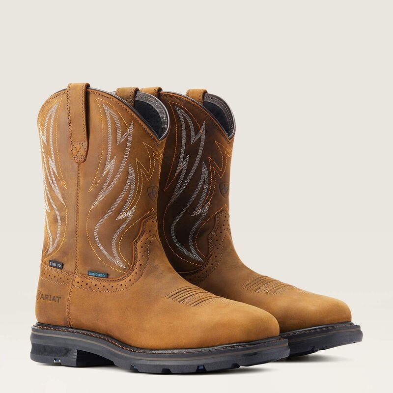 ARIAT MEN&#39;S SIERRA H2O DISTRESSED BROWN BOOT