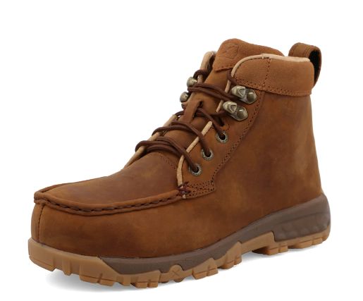 TWISTED X WOMEN&#39;S 4&quot; WORK BOOT OILED SADDLE