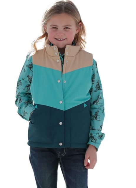 PUFFER COLOR BLOCK VEST