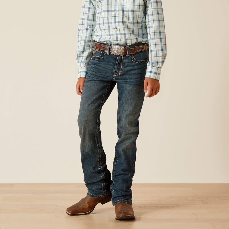 ARIAT BOY&#39;S B5 SLIM WACO STRAIGHT JEANS IN DURHAM