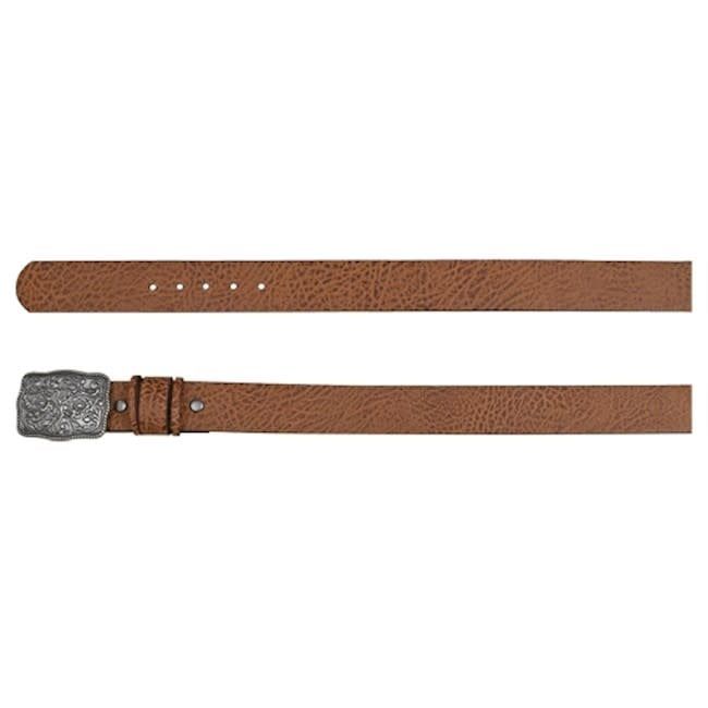 TEXTURED BROWN BELT