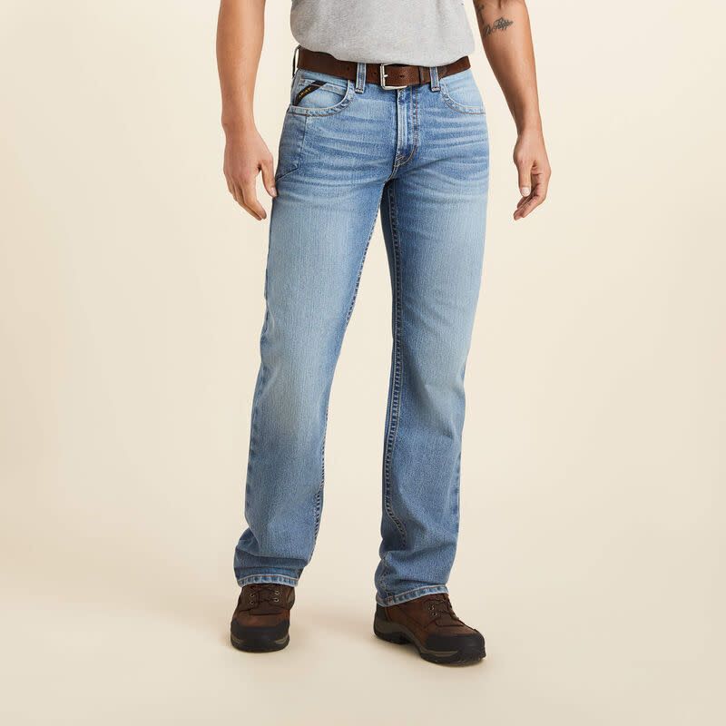 ARIAT MEN&#39;S REBAR M5 STRAIGHT DURASTRETCH EDGE JEANS - MERCED