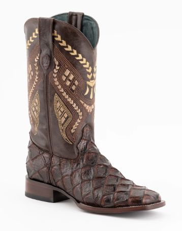 FERRINI WOMEN&#39;S BRONCO CHOCOLATE S-TOE BOOTS