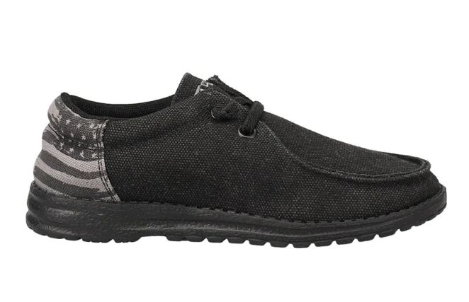ROPER BOY&#39;S HANG LOOSE BLACK CANVAS SHOES