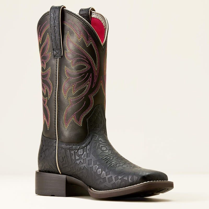ARIAT WOMEN&#39;S BUCKLEY WESTERN BOOT- BLACK