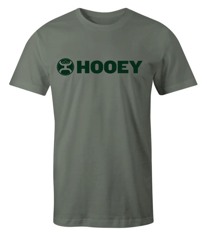 HT1407GR HOOEY MEN&#39;S &quot;LOCK-UP&quot; AGAVE GREEN T-SHIRT