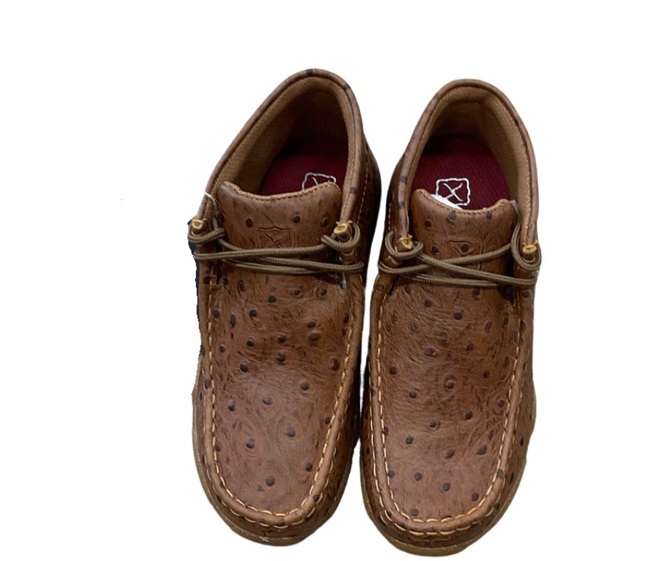 TWISTED X YOUTH CHUKKA DRIVING MOC- COGNAC