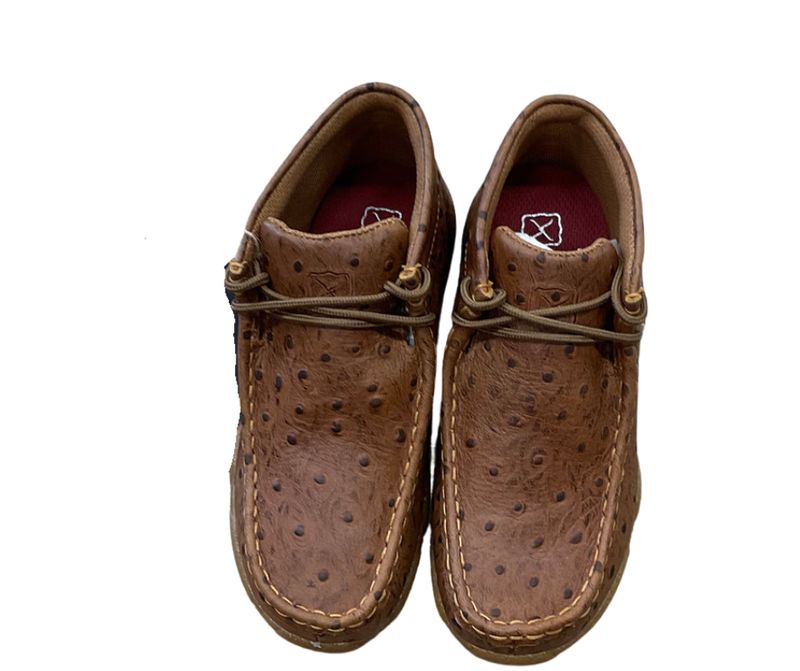 TWISTED X YOUTH CHUKKA DRIVING MOC- COGNAC