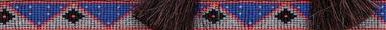 AUSTIN ACCENT BEAD STRIP WIDE W/HORSE HAIR TASSEL HAT BAND
