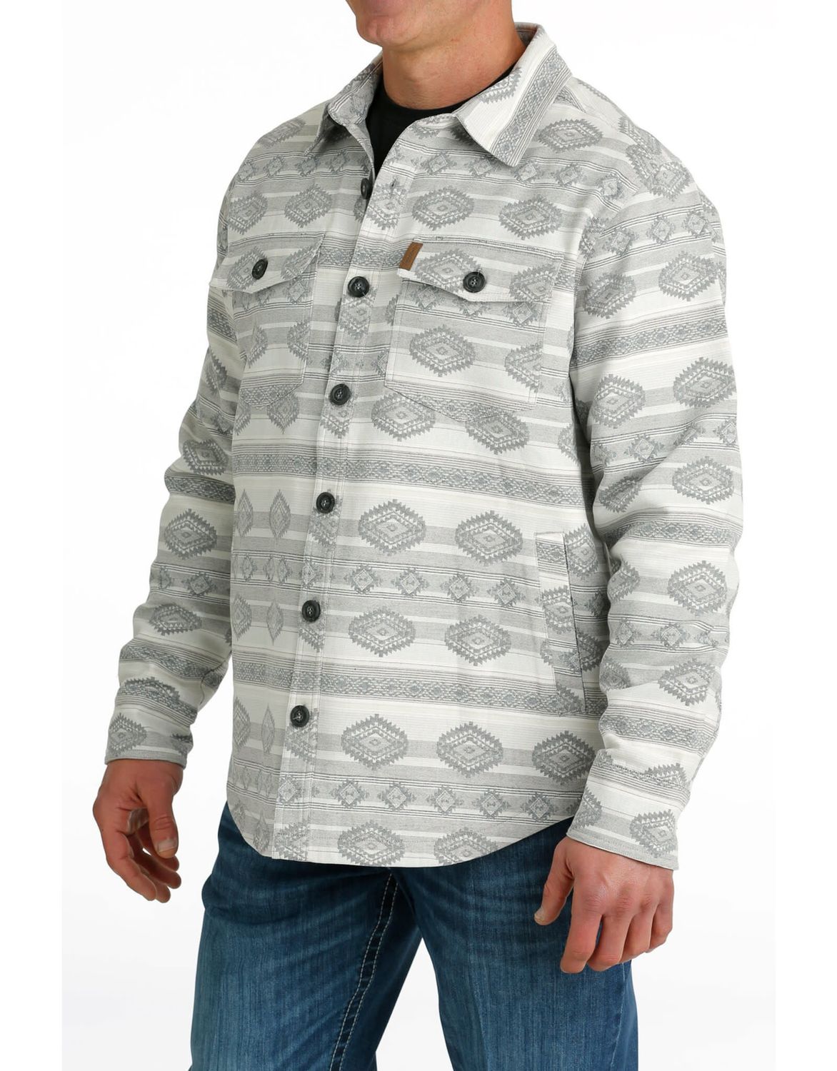 MEN&#39;S CINCH JACQUARD SHIRT JACKET