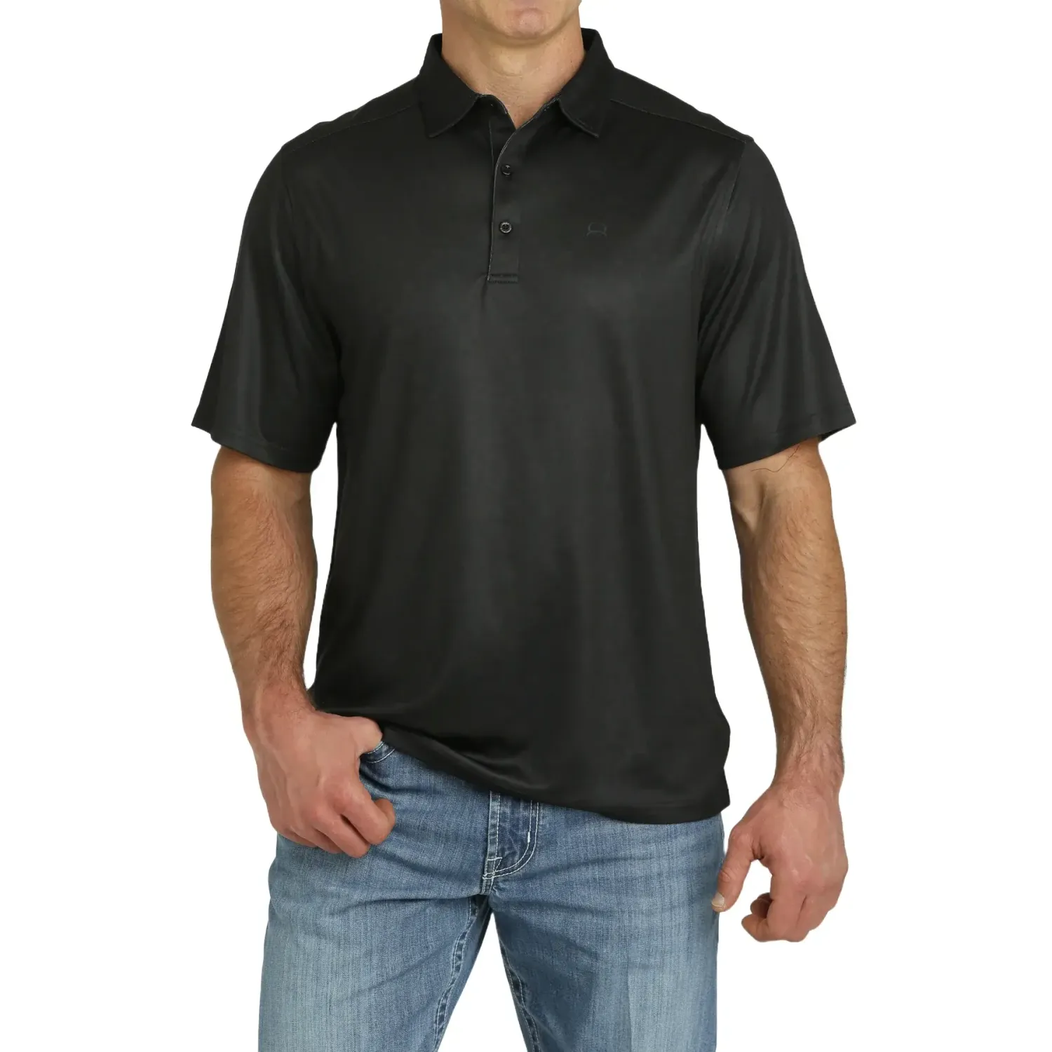 CINCH MEN&#39;S ARENAFLEX POLO- BLACK