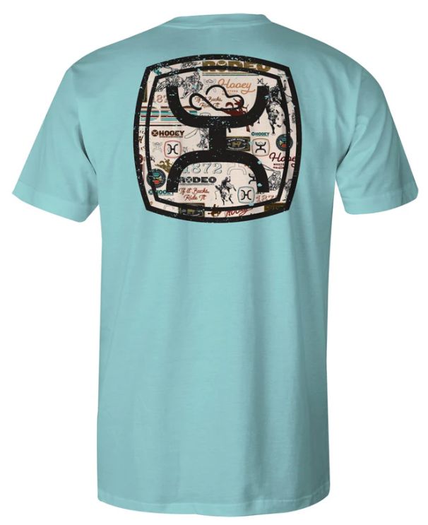 HT1682TQ-Y HOOEY BOY'S "ZENITH" TURQUOISE W/HOOEY LOGO T-SHIRT