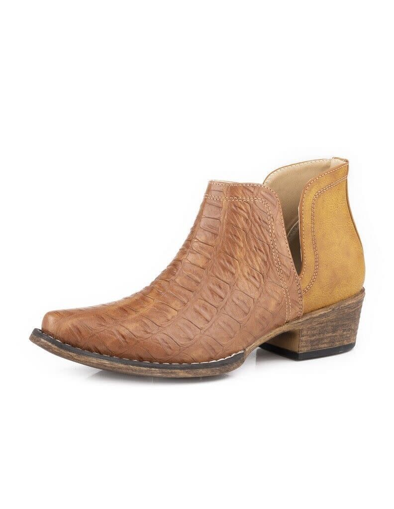 ROPER AVA CAIMAN TAN ANKLE BOOT