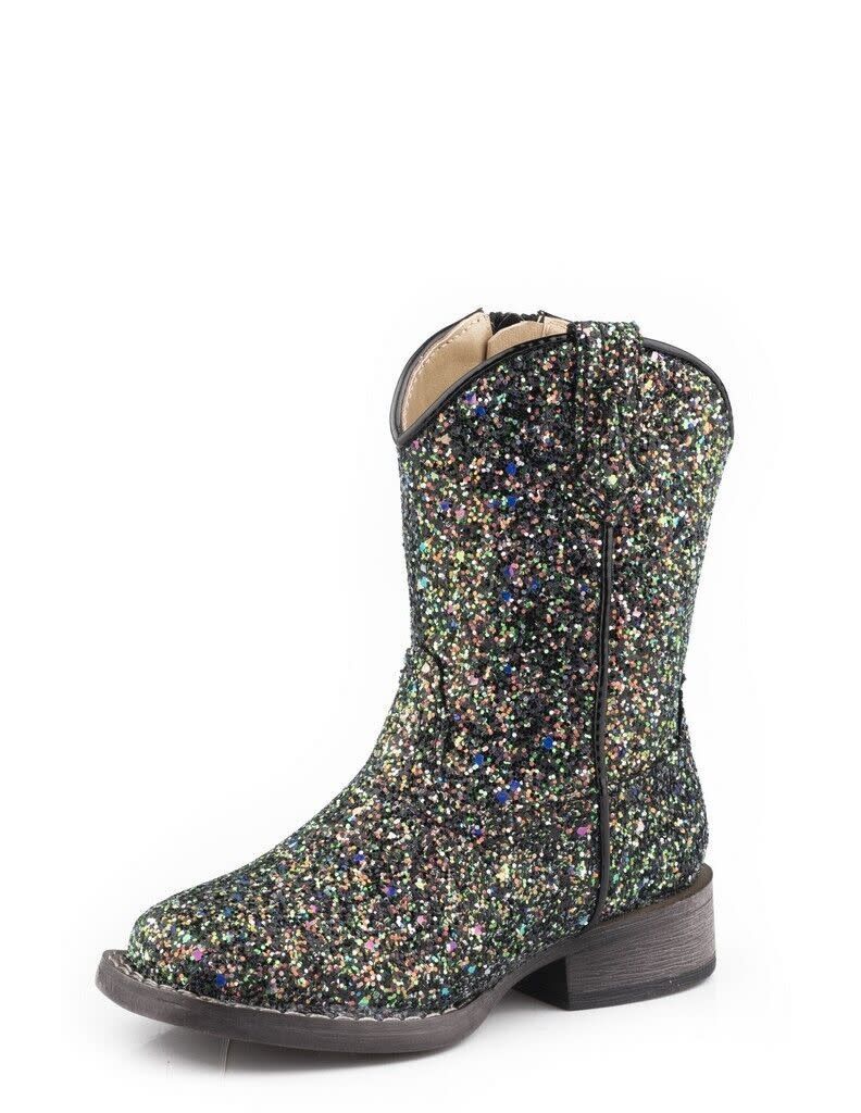 ROPER GLITTER GALORE 6&quot; BLACK BOOT