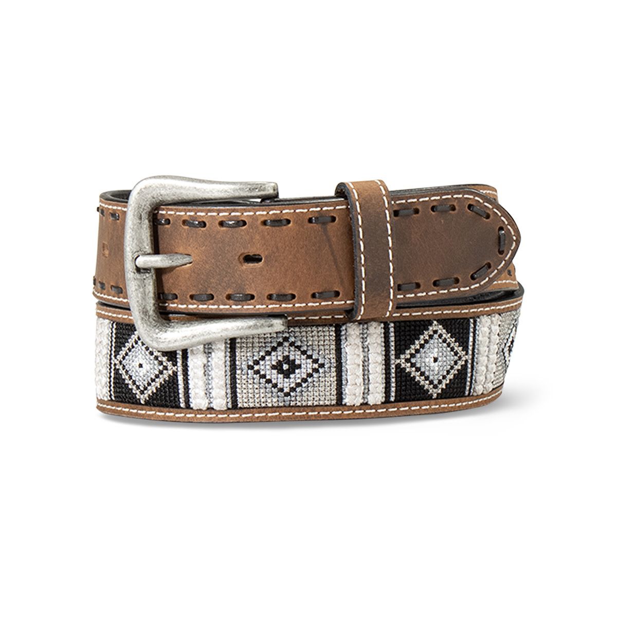 ARIAT WOVEN GEO INLAY BELT