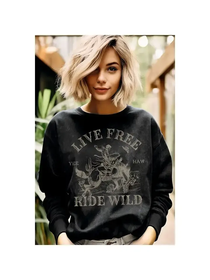 LIVE FREE RIDE MINERAL GRAPHIC SWEATSHIRT