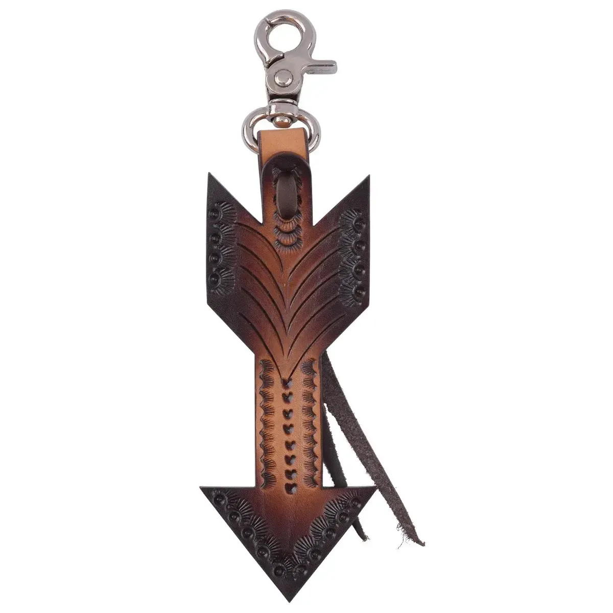 CIRCLE Y ARROW TOOLED SADDLE CHARM