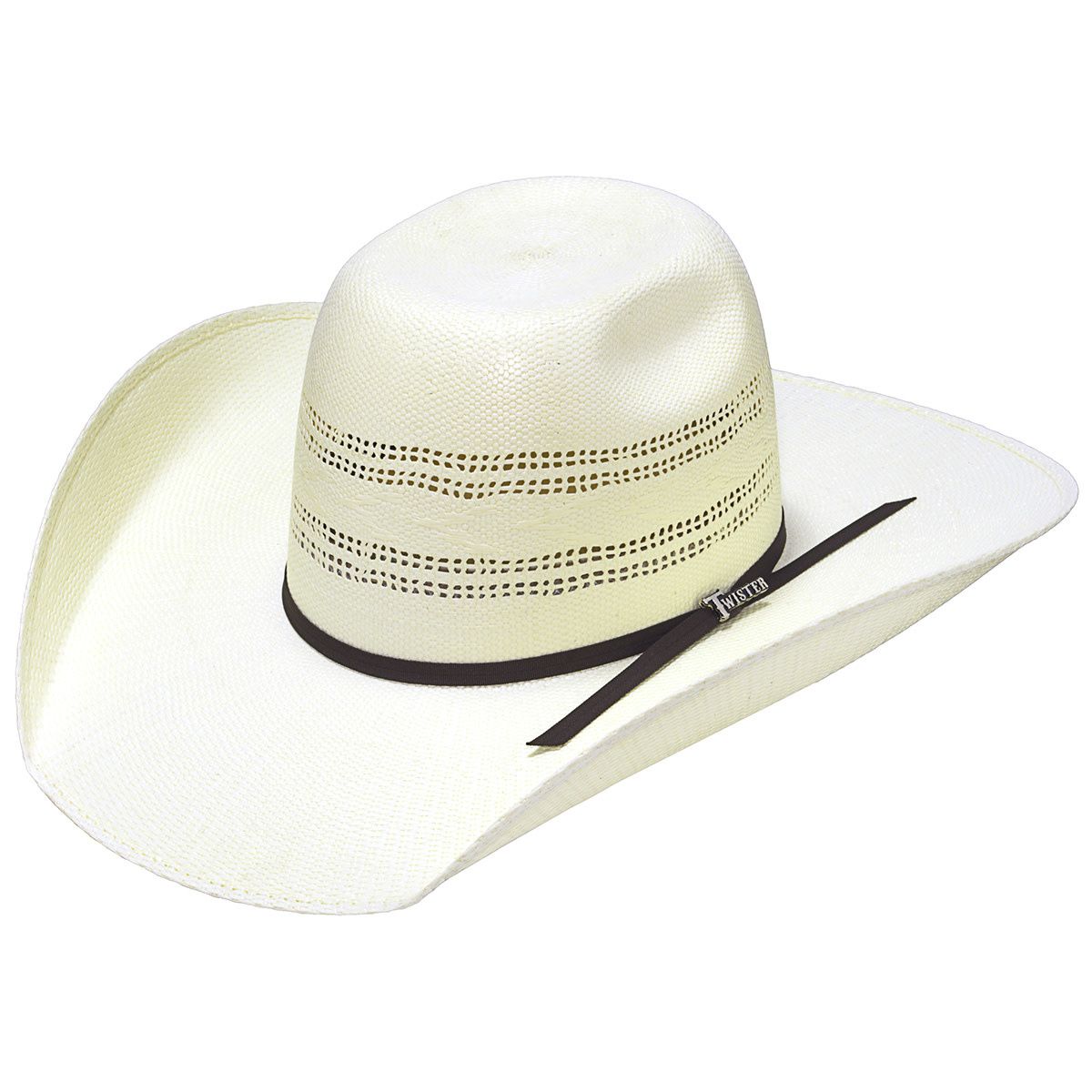 T71656 TWISTER BANGORA IVORY STRAW HAT