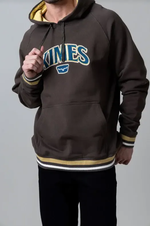 KIMES RANCH KUBO HOODIE DARK BROWN