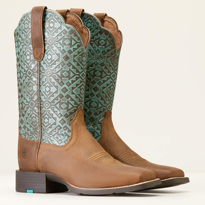 ARIAT ROUND UP WIDE SQUARE TOE BOOT