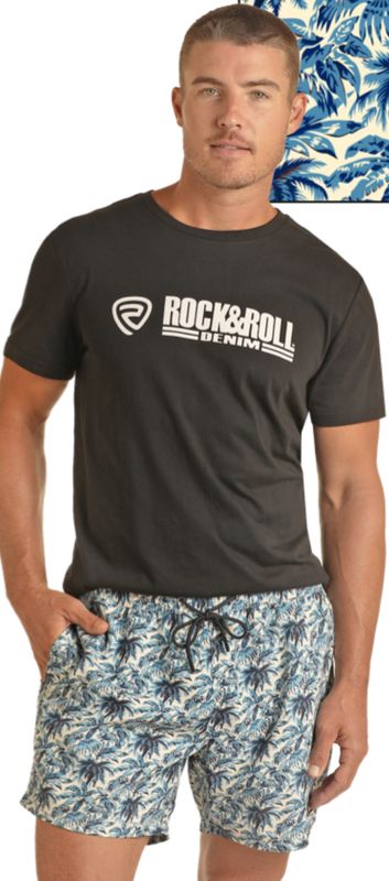 ROCK &amp; ROLL MEN&#39;S TROPICAL SWIM SHORT