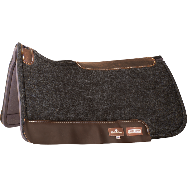 CLASSIC EQUINE SHOCK GUARD FELT TOP SADDLE PAD