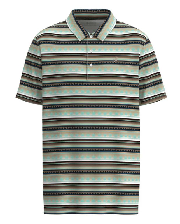 HP024BRSP-Y HOOEY BOY&#39;S &quot;THE WEEKENDER&quot; BROWN/SERAPE POLO