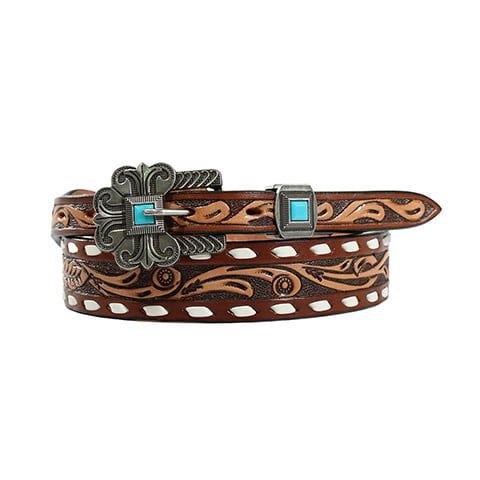 ANGEL RANCH LADIES TOOLED FLORAL BELT