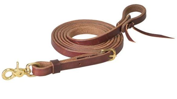 WEAVER HEAVY HARNESS ROPER REINS WITH SCISSOR SNAP, 5/8&quot; x 8&#39;