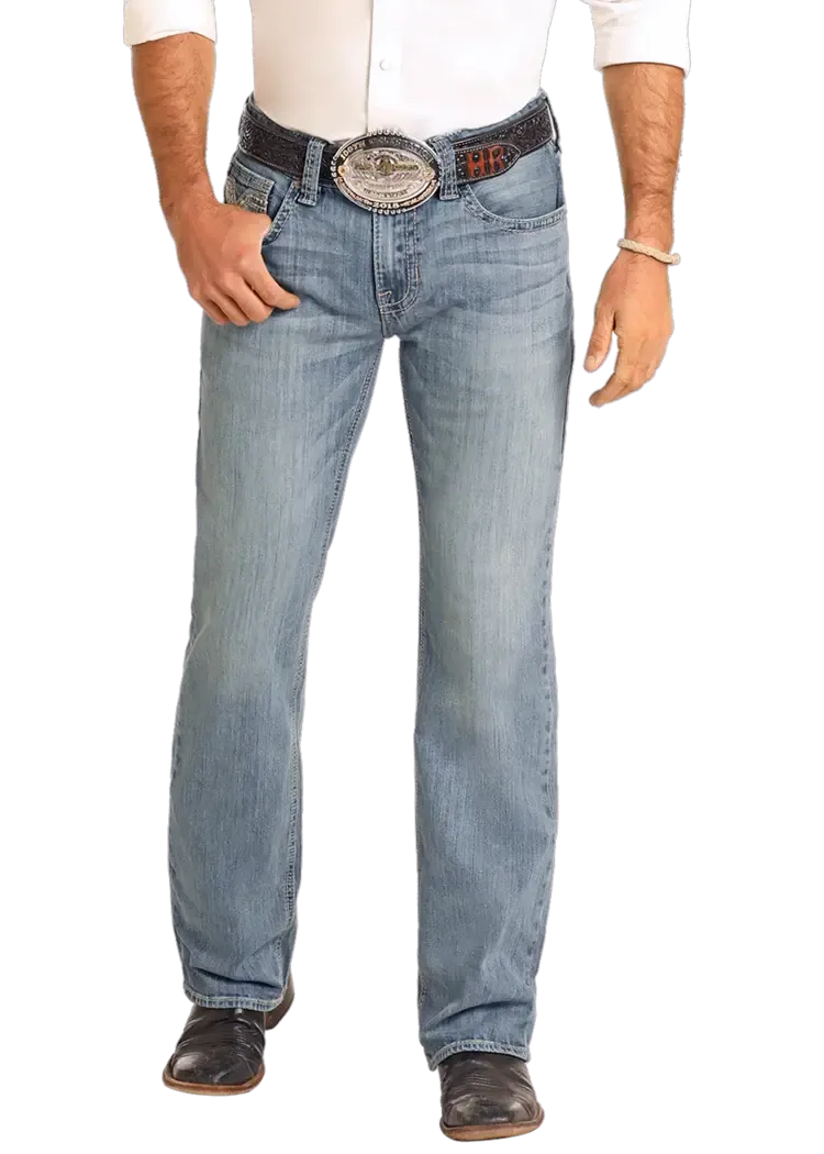 ROCK &amp; ROLL PISTOL REGULAR STRAIGHT MEDIUM WASH JEANS