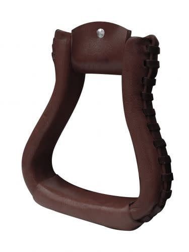 SHOWMAN PONY LEATHER WRAPPED STIRRUPS