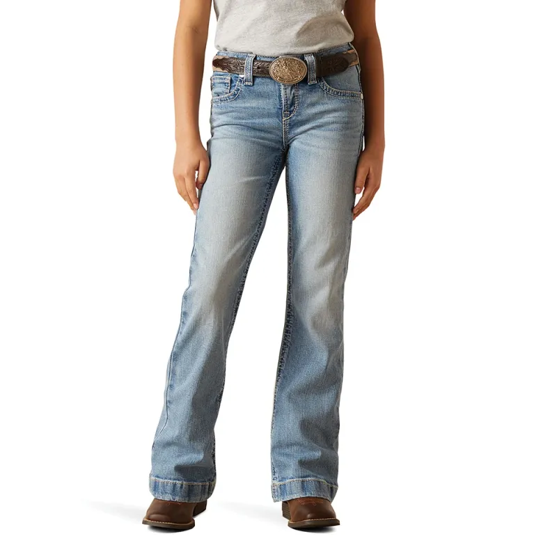 ARIAT GIRL&#39;S LENNON WIDE TROUSER JEAN IN COLORADO